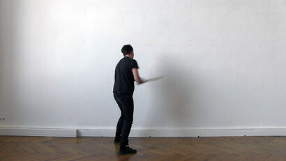 fighting the wall - A Video Art Artwork by Irène  Mélix 